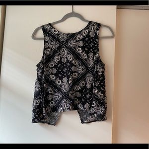 Nasty Gal/Brave Soul Bandana High Neck Flowy Tank (M)